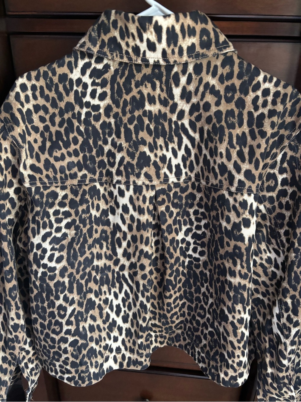 H&M Leopard Print Swing Twill Jacket - Picture 4 of 4